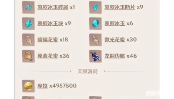 申鹤突破材料